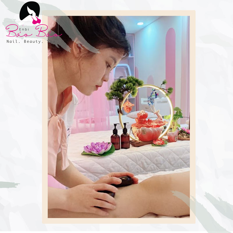 Các dịch vụ massage chân đá nóng Gò Vấp tại Enbi Bảo Bảo Nail & Spa