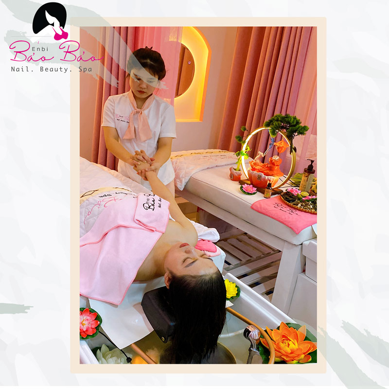 Dịch vụ gội đầu massage thư giãn Gò Vấp tại Enbi Bảo Bảo Nail & Spa