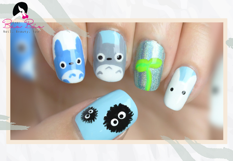 Mẫu nail Totoro độ đáo