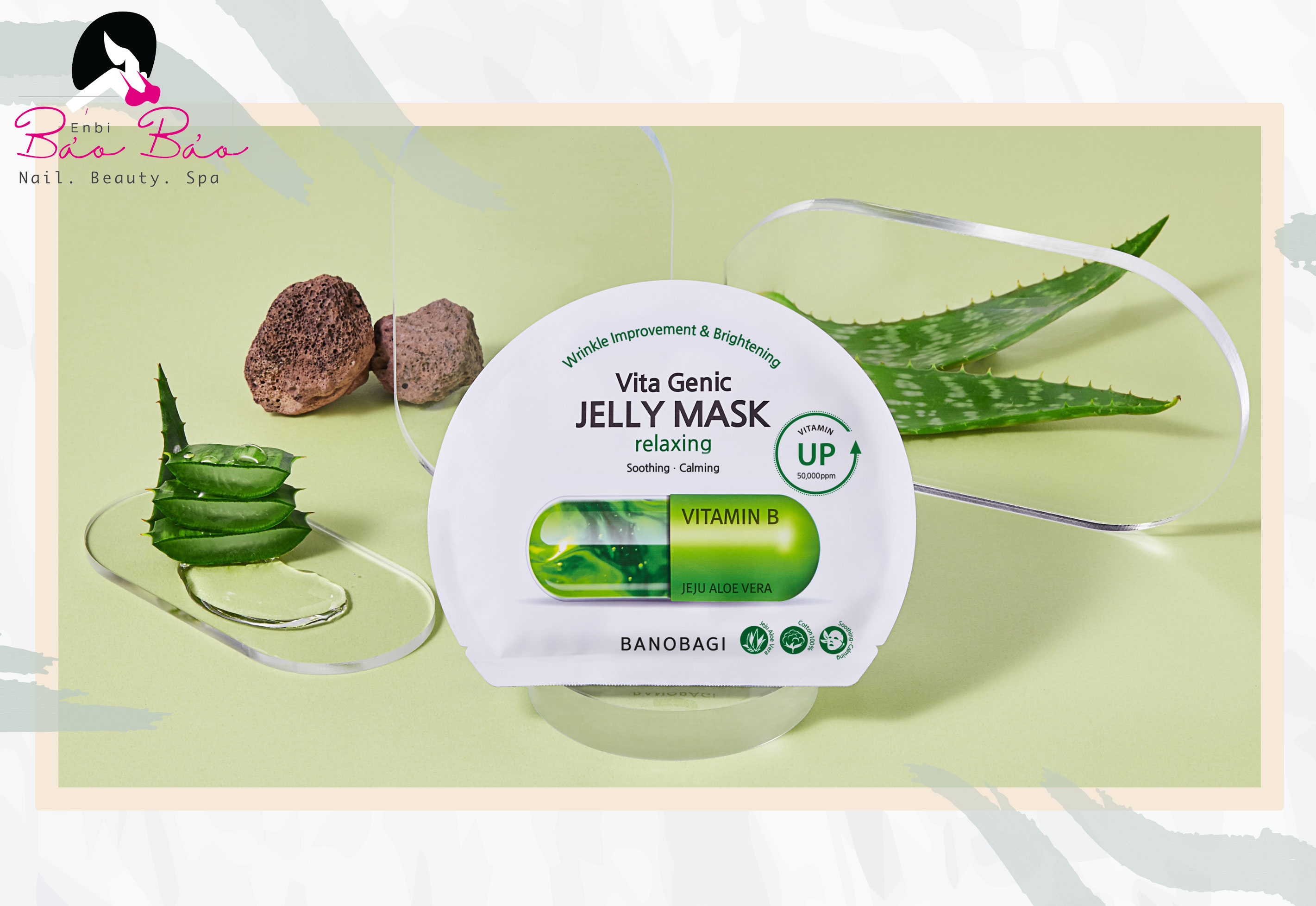 BNBG Vita Genic Jelly Mask Relaxing - Mặt nạ giấy phục hồi da