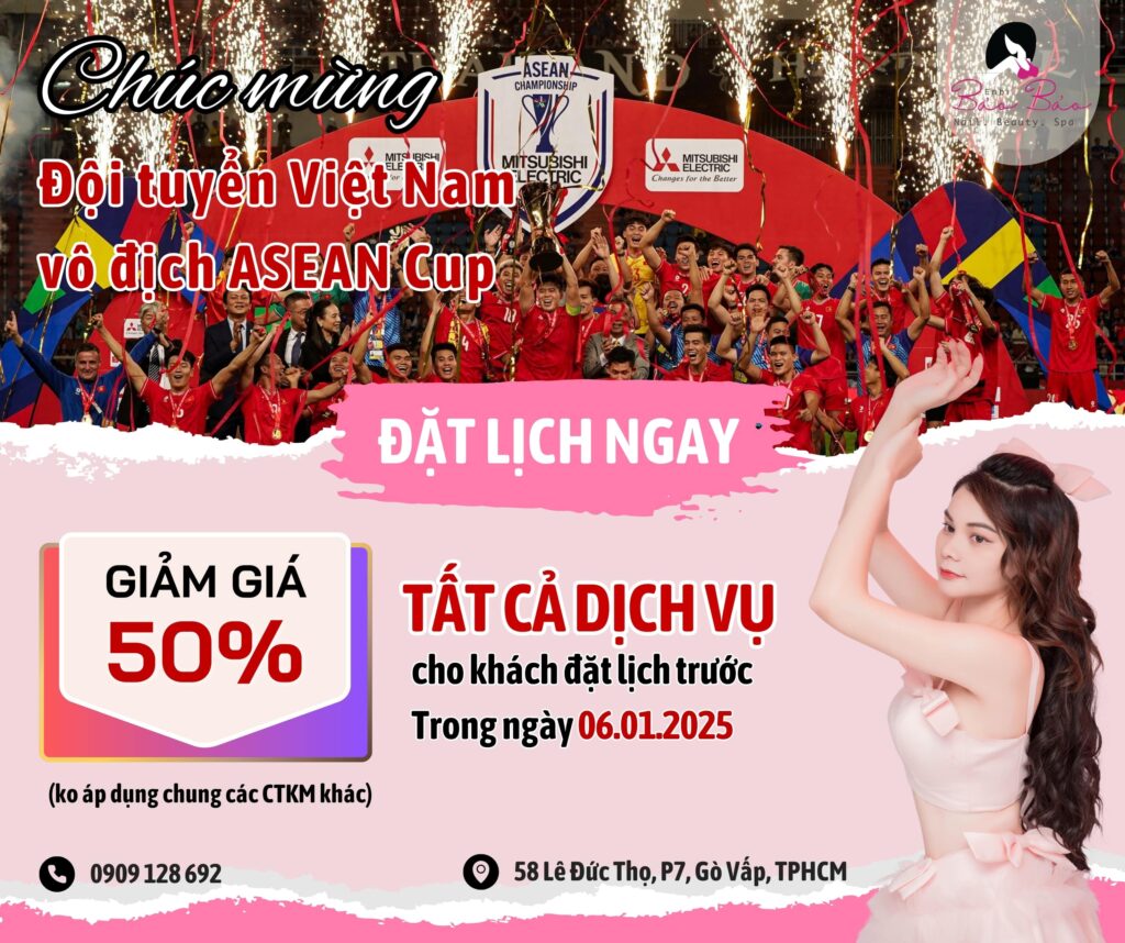 Giảm 50% mừng Việt Nam vô địch ASEAN Cup