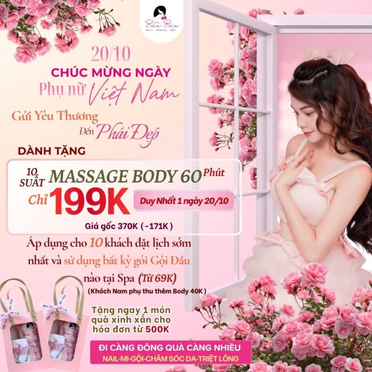 CTKM massage tặng quà 20.10.2026